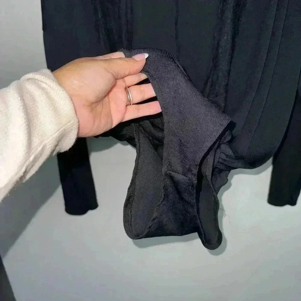Zara Black long sleeve bodysuit size small - Picture 4 of 6